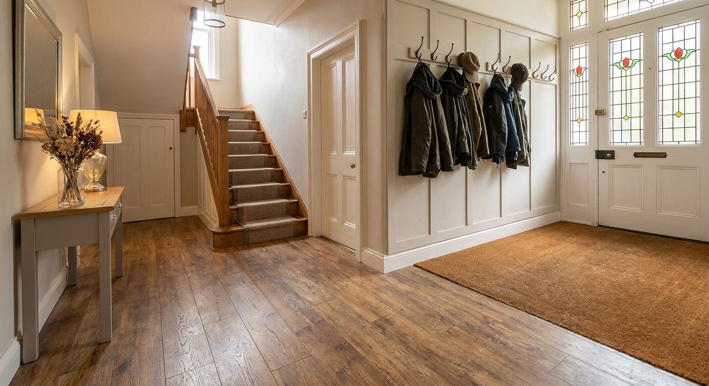 Hallway laminate flooring