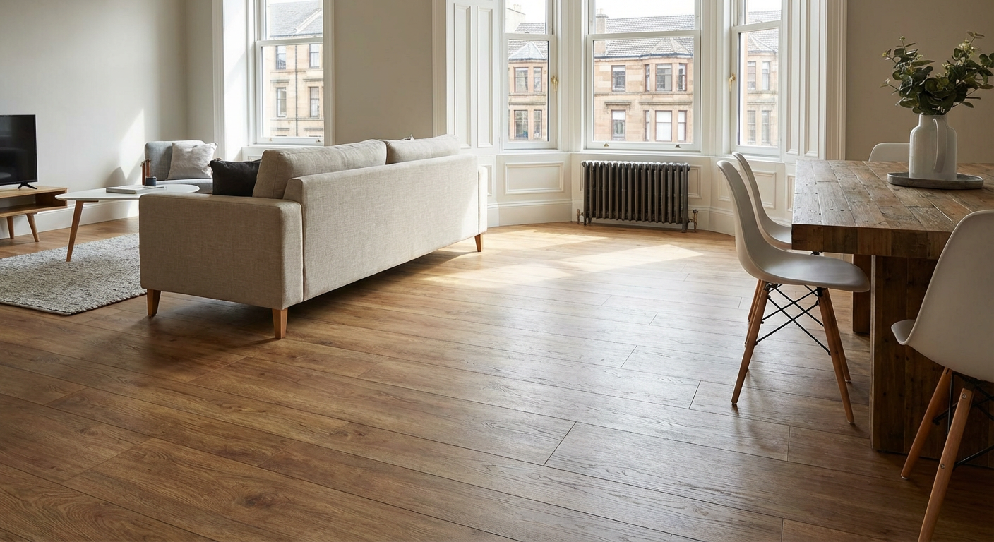 Flooring transformation before and after